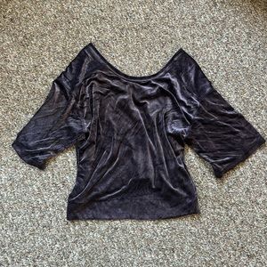 Free people velvet boxy top